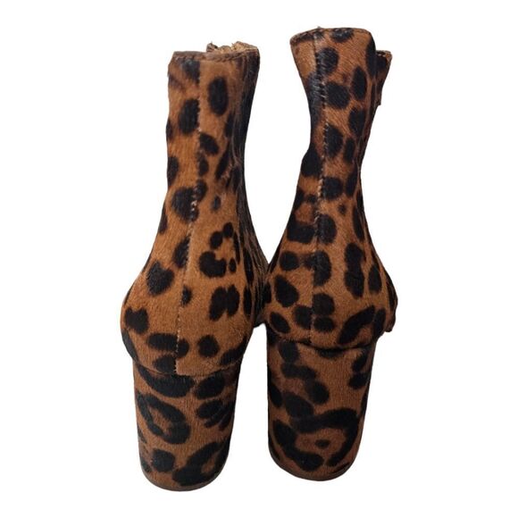 MADEWELL "The Amalia" Leopard Calf Hair Zip Boot - Size 7 1/2 - Picture 4 of 9